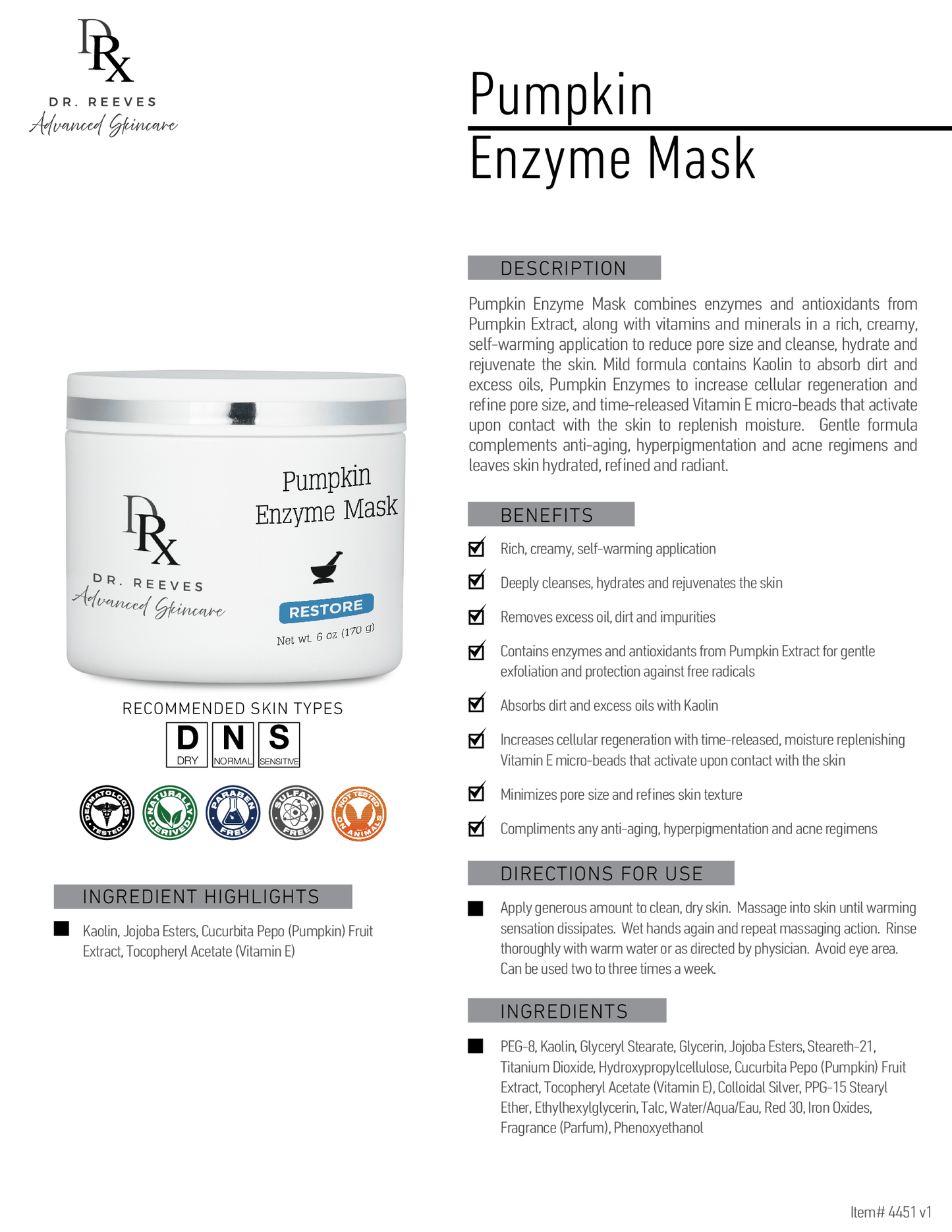 Pumpkin Enzyme Mask