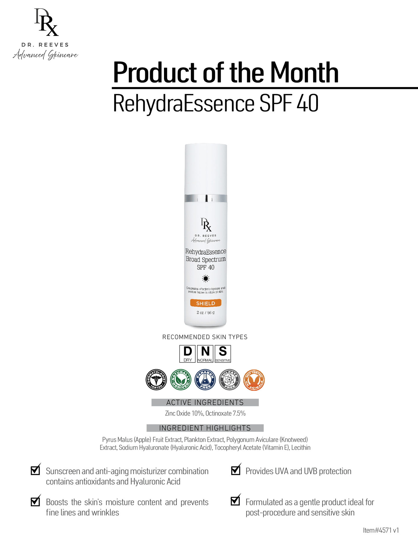 RehydraEssence Broad Spectrum SPF 40