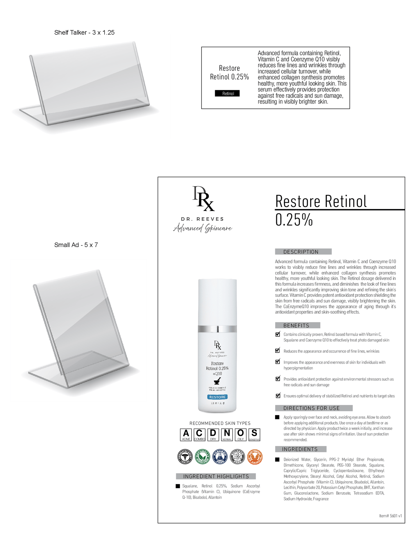 Restore Retinol 0.25%+Q10