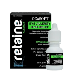 OCuSOFT Retaine Allergy Itch Relief Eye Drops 2.5 mL
