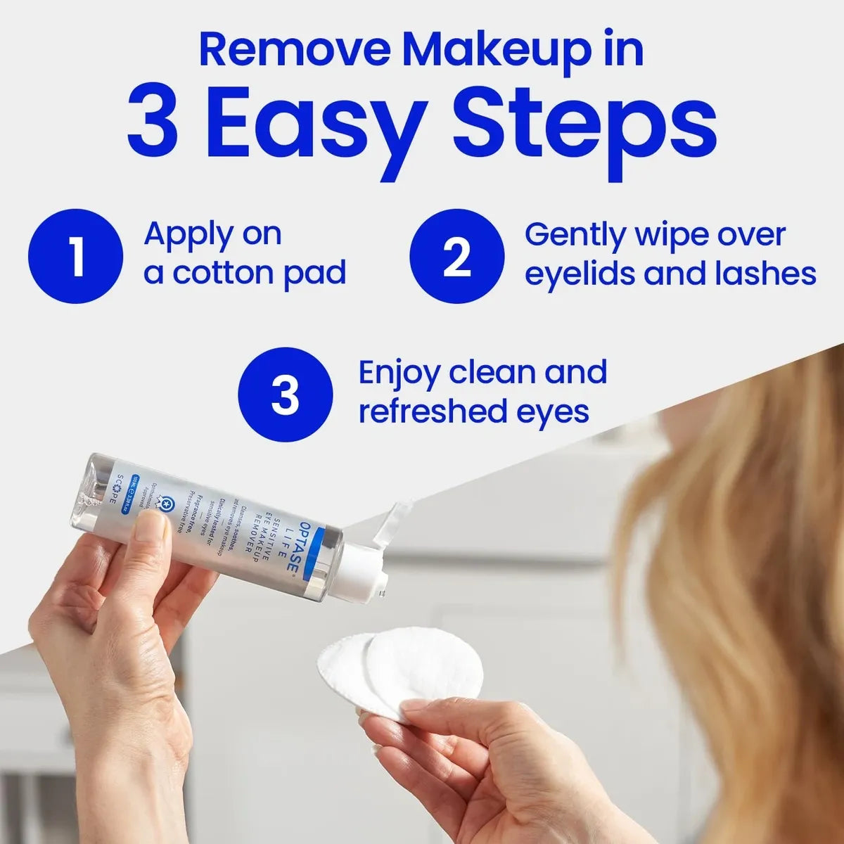 OPTASE LIFE Sensitive Eye Makeup Remover